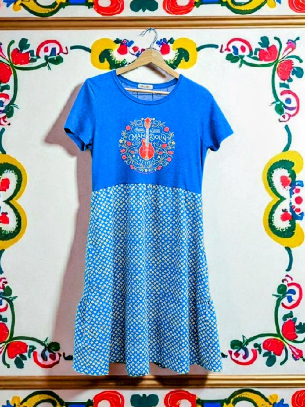 Upcycled Stand By Your Mandolin Nashville Tee Dress S